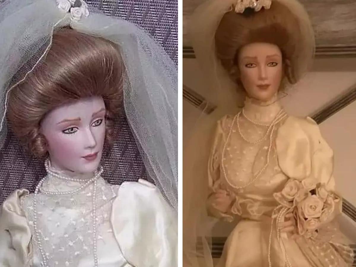 The ghost of an angry bride in this doll