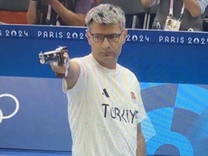 51 year old shooter won silver without kit