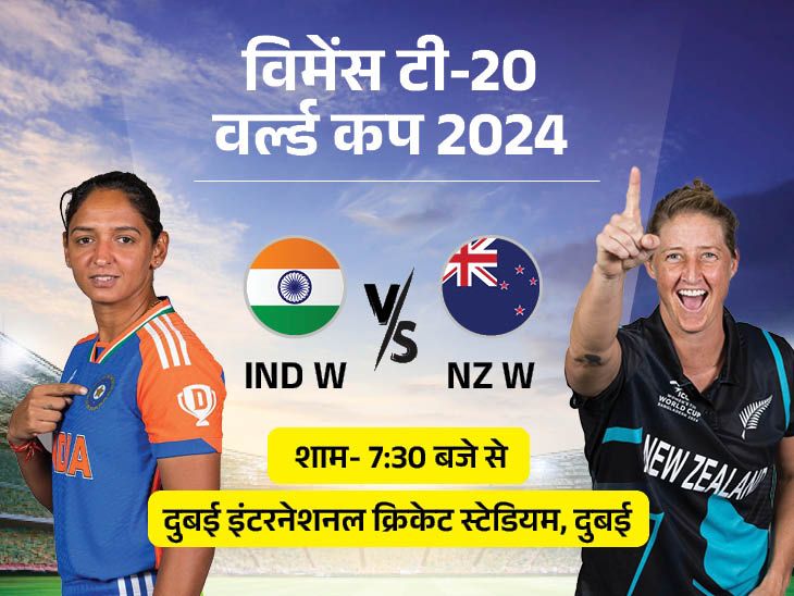 INDW vs NZW | India vs New Zealand Women T20 World Cup Live Score Update | India vs New Zealand today in the Women’s T-20 World Cup: Both the teams will meet for the 5th time in the tournament history, bowling first is beneficial.